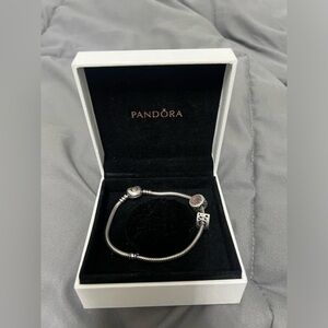 Pandora bracelet with 2 charms